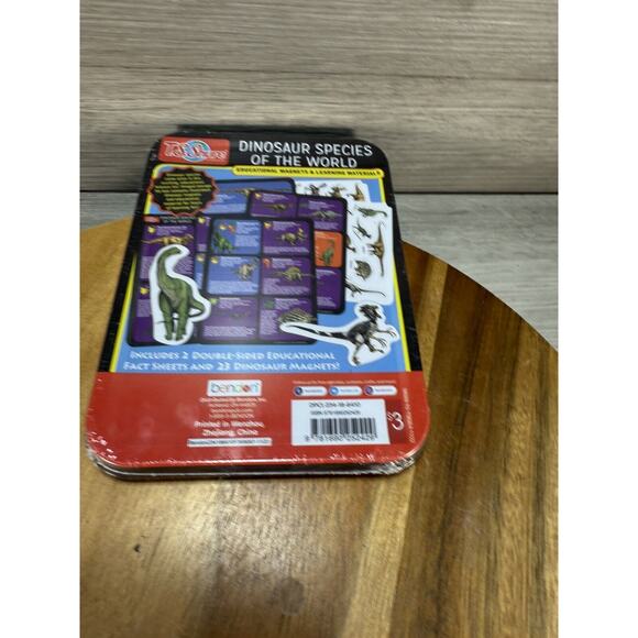 T.S. SHURE Bendon Dinosaur Species Of The World Educational Magnets Tin, STEM - Picture 2 of 2